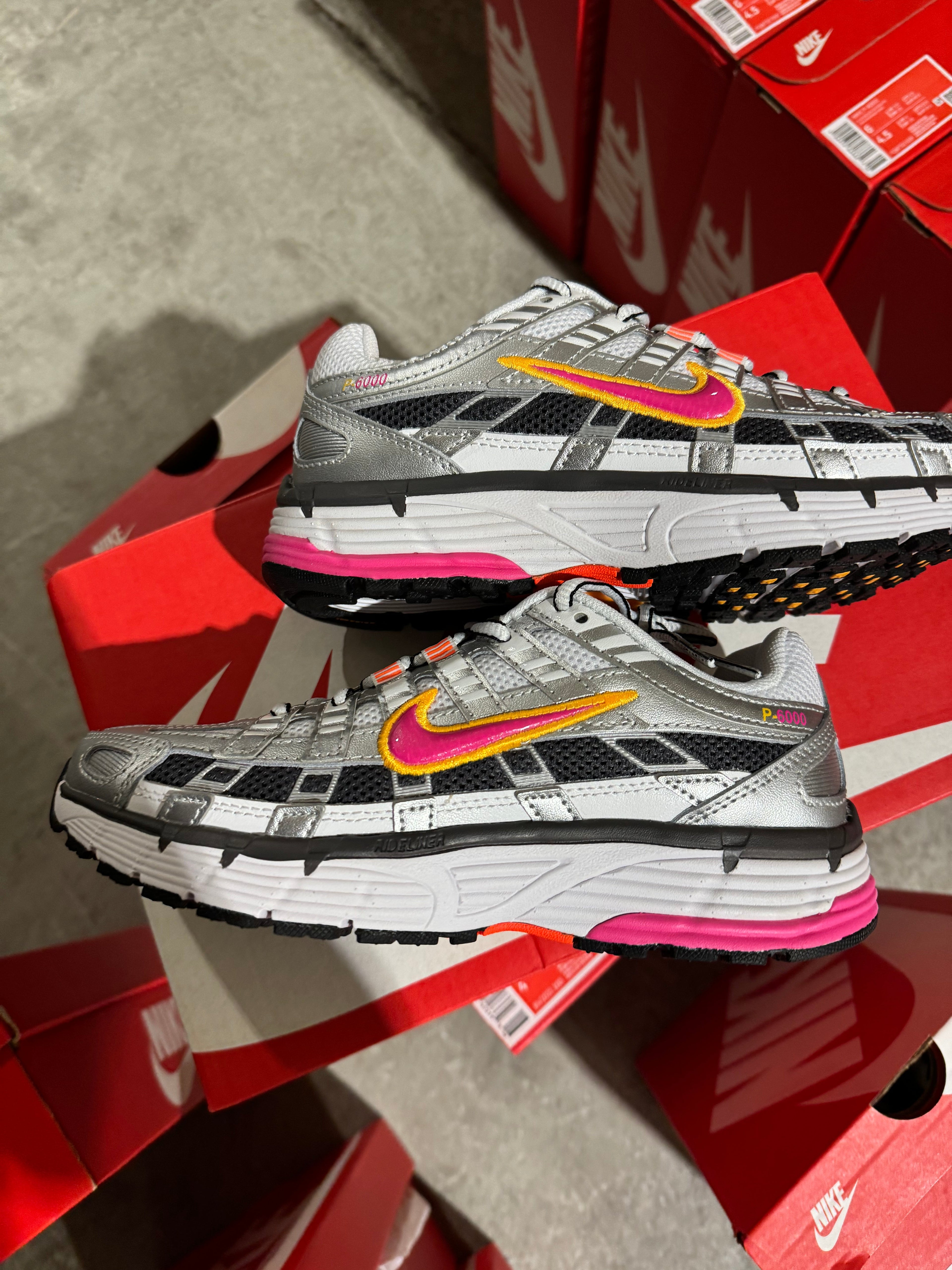 Nike P6000’s white fuschia